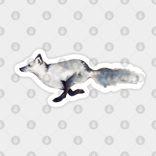 Running Fox Sticker by Pearl and Plam